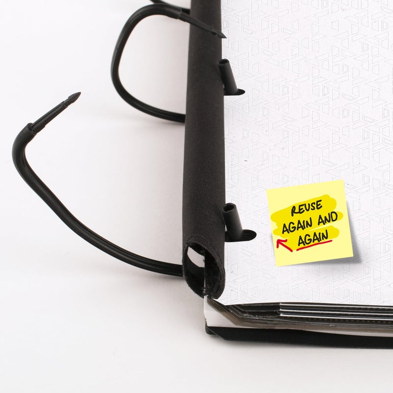 Five Star Flex Refillable Notebook + Study App, College Ruled Paper and 1 Inch TechLock Ring Binder with Customizable Cover, Pockets, Tabs and Dividers, 200 Sheet Capacity, White (29326AE2) - Image 5